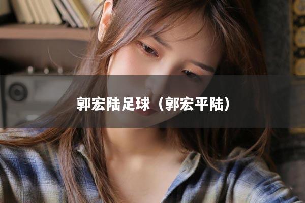 郭宏陆足球（郭宏平陆）